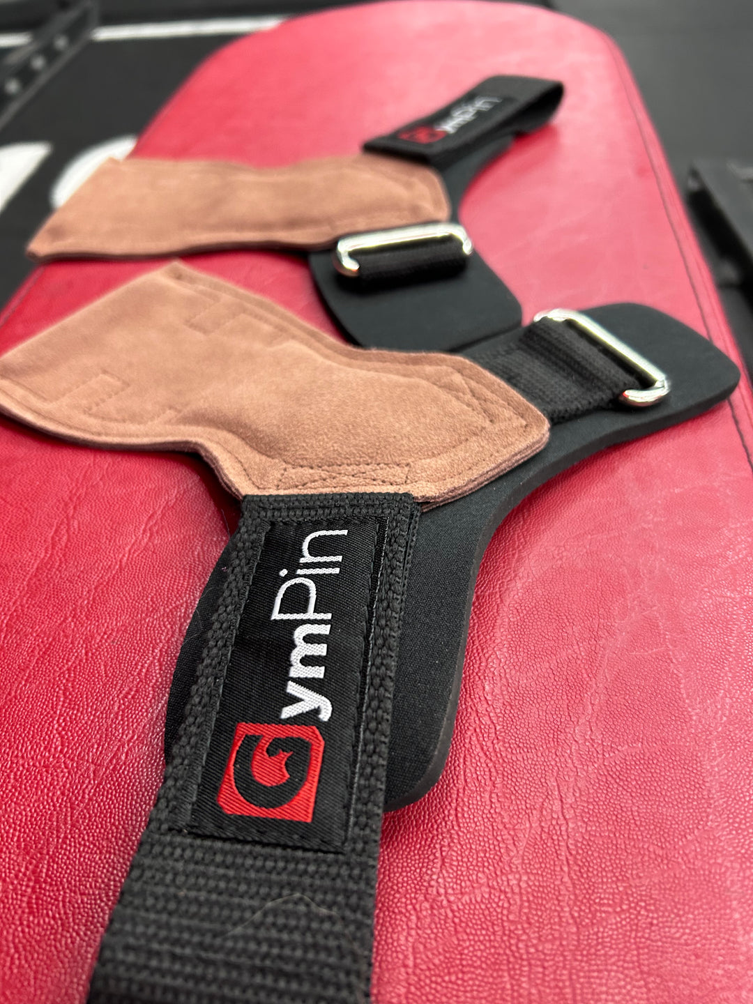 GymPin Leather Wrist Grips