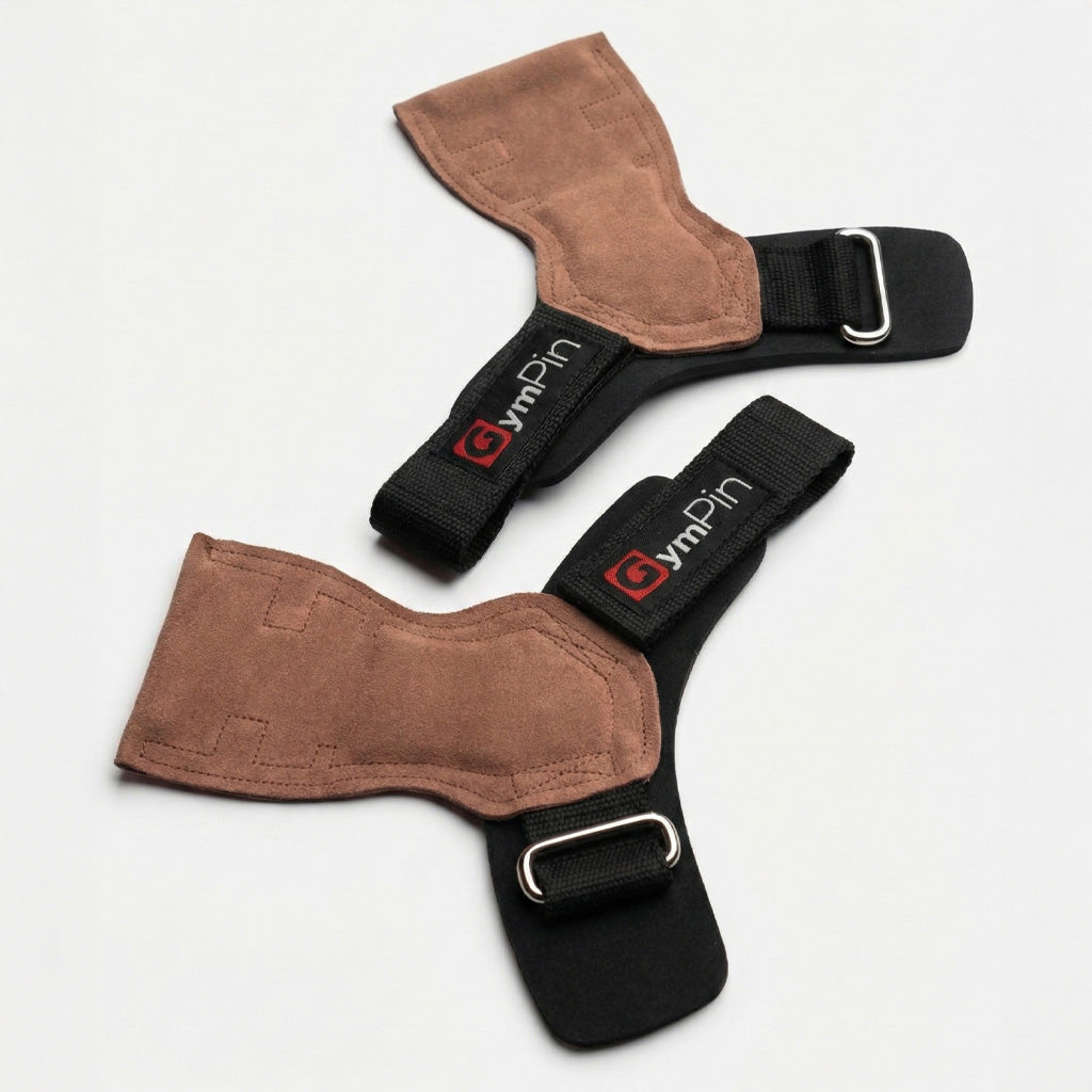 GymPin Leather Wrist Grips